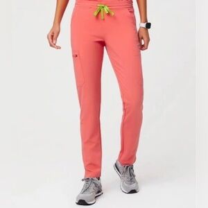 FIGS Zamora 2.0 Jogger scrub pants 
in Hot Coral LIMITED. Size XS; Brand New!!